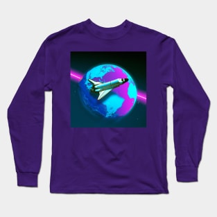 Space Shuttle in Orbit Long Sleeve T-Shirt